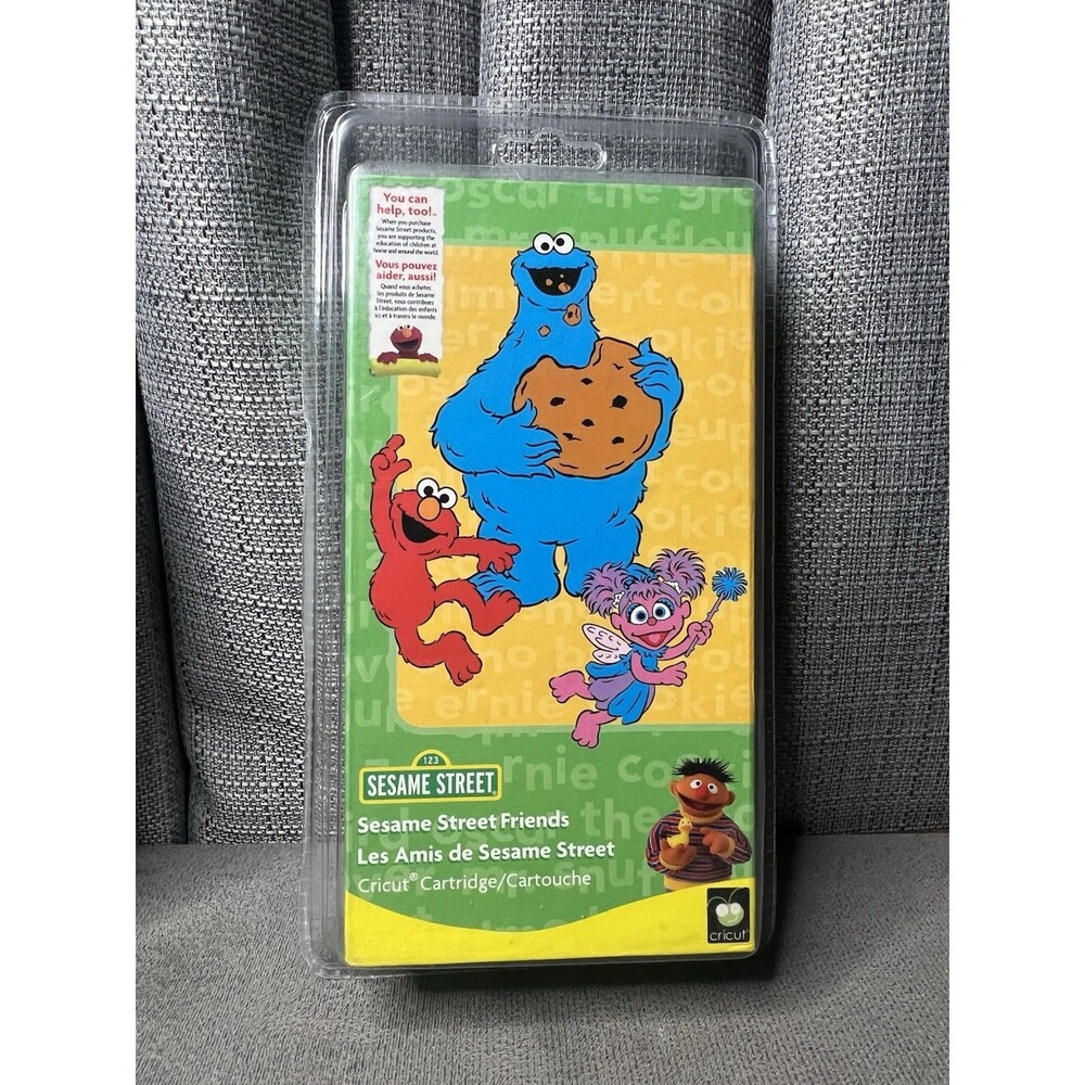 Cricut Sesame Street Friends Sealed Cartridge Scrapbook Craft Elmo